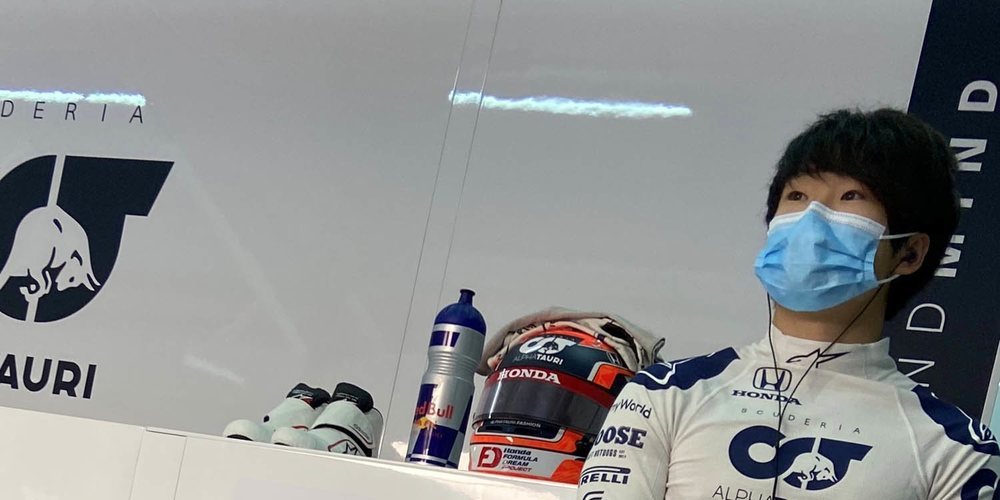 La primera toma de contacto de Tsunoda con un coche de F1 ha sido positiva en el test de Imola