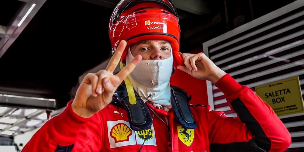 Fuoco y Robert Shwartzman participan en los test de jóvenes pilotos en Abu Dabi con Ferrari