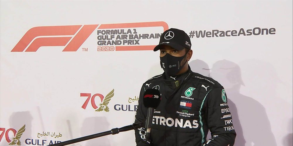 Hamilton brilla con luz propia para alzarse con la pole en la clasificación nocturna de Baréin