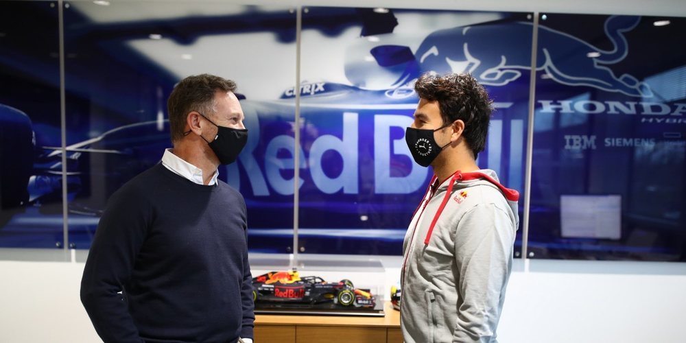 Horner, sobre Pérez: "Esperamos que pueda desafiar a Max, como lo hacía Daniel Ricciardo"