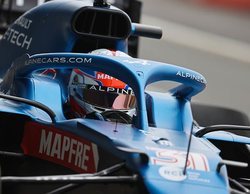 Esteban Ocon, encantado con las primeras sensaciones al volante del A521 en Silverstone