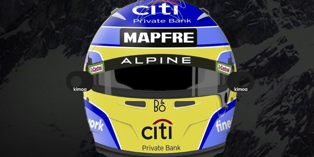 Fernando Alonso apela a la nostalgia con el diseño de su nuevo casco