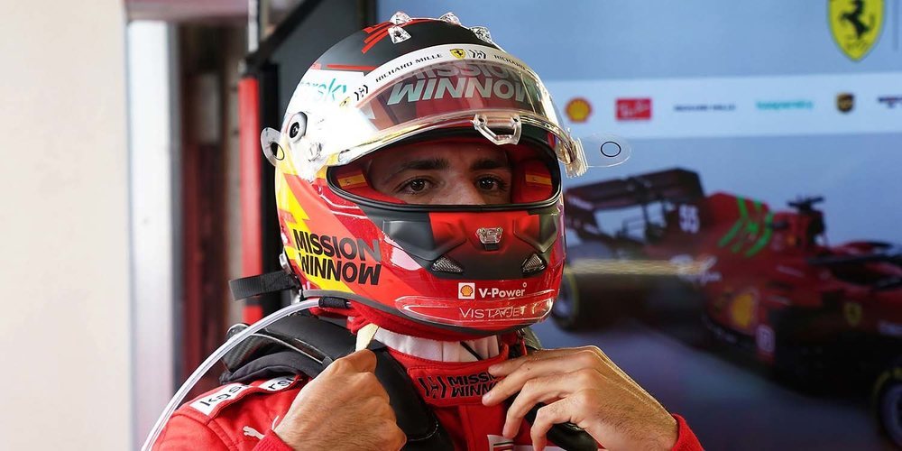 Carlos Sainz, sobre Ferrari: "Estoy contento, hubo un gran paso adelante en comparación a 2020"