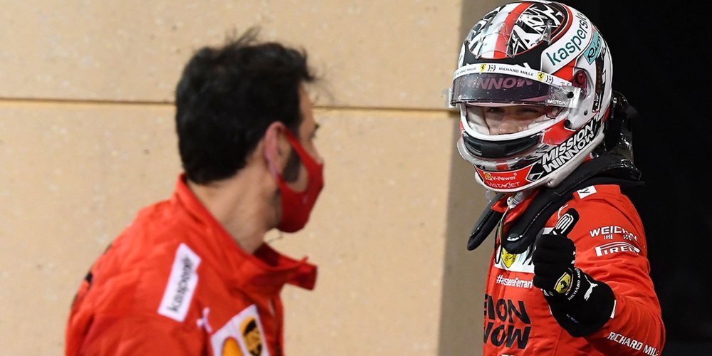 Leclerc, de Sainz: "Se puede ver que quiere hacerlo muy bien de inmediato, es contagioso"