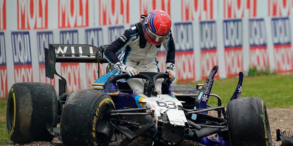 George Russell y Valtteri Bottas no se ponen de acuerdo con lo sucedido en el accidente de Imola