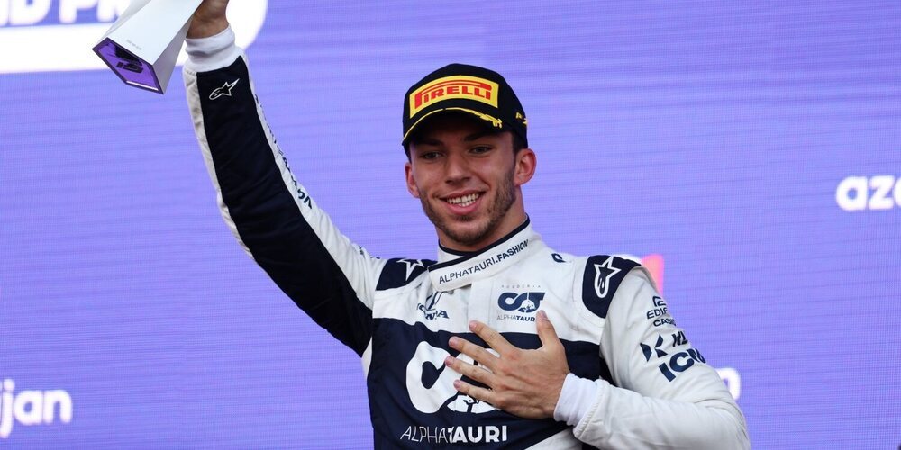 Pierre Gasly: "Vi el podio delante de mí y lo intenté todo, es fantástico para el equipo"