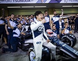 Yuki Tsunoda, agradecido con Honda: "La mejor manera de celebrar su último año en la F1"