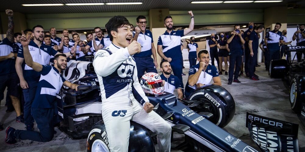 Yuki Tsunoda, agradecido con Honda: "La mejor manera de celebrar su último año en la F1"