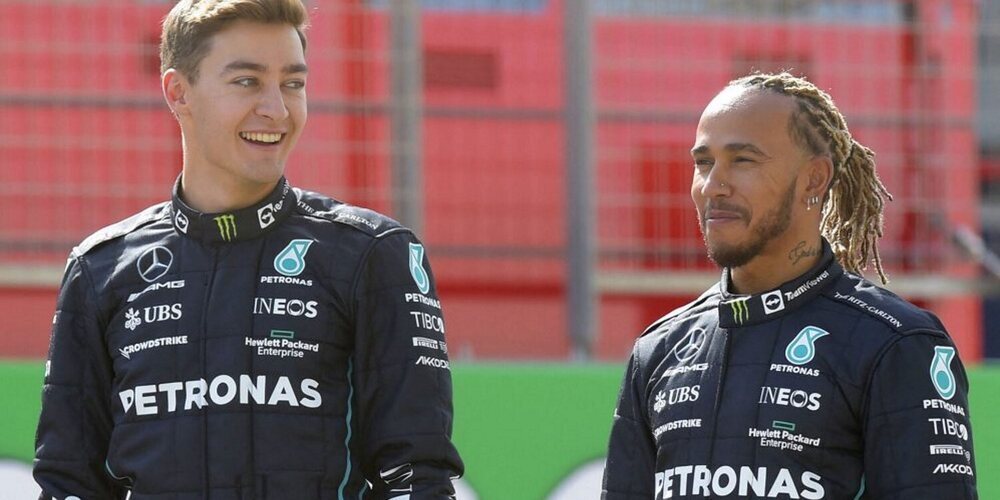 Lewis Hamilton, sobre Russell: "Ha estado muy sólido en estas primeras tres carreras"