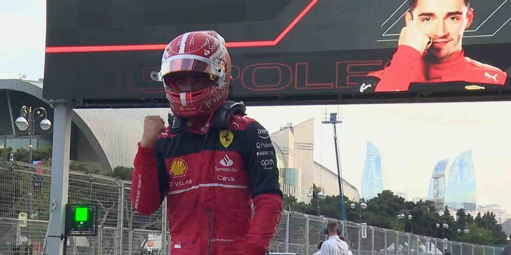 Charles Leclerc vuelve a imponerse a todos para llevarse una nueva pole en Bakú