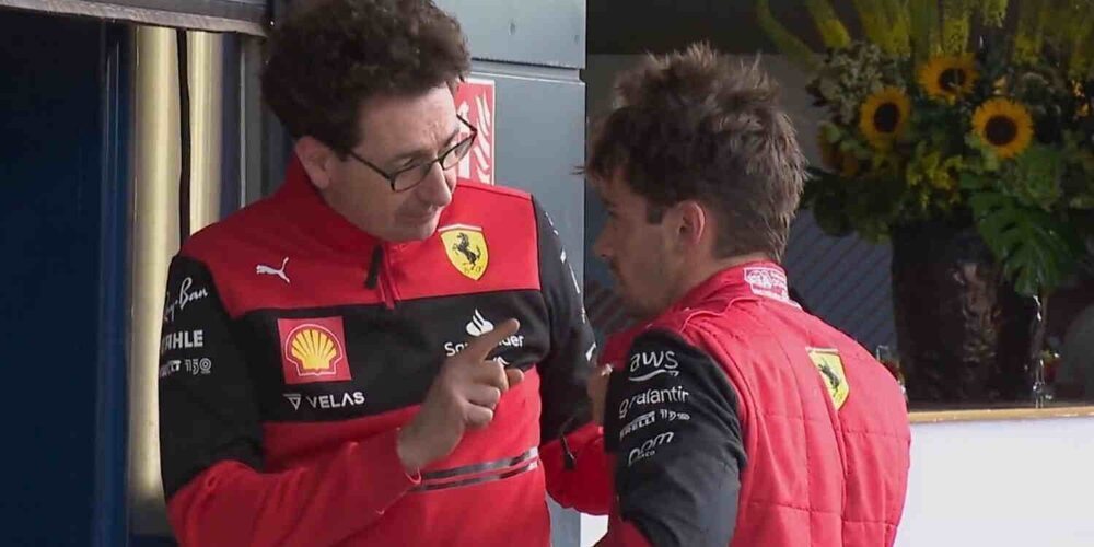 Mattia Binotto: "Parar a Charles le habría dejado detrás de Hamilton"