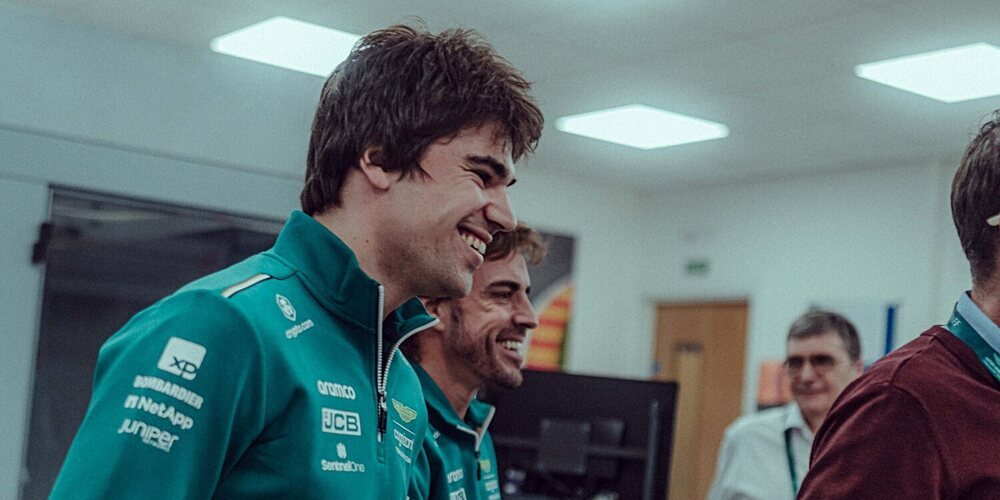 Lance Stroll, contento con Alonso: "Es un buen tipo y un piloto con un gran talento"