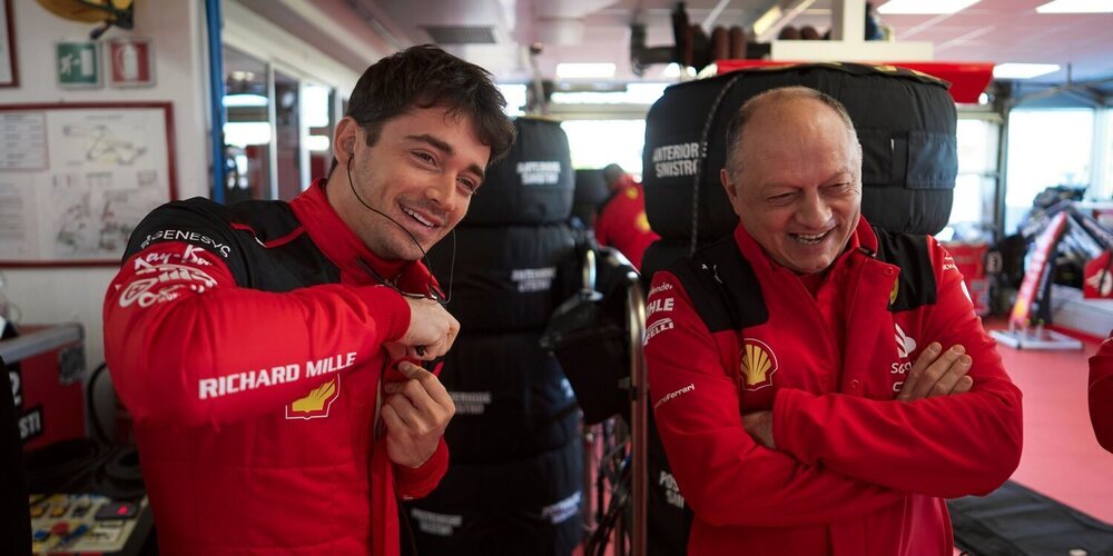 Charles Leclerc, sobre Vasseur: "Tiene muy claro lo que quiere"