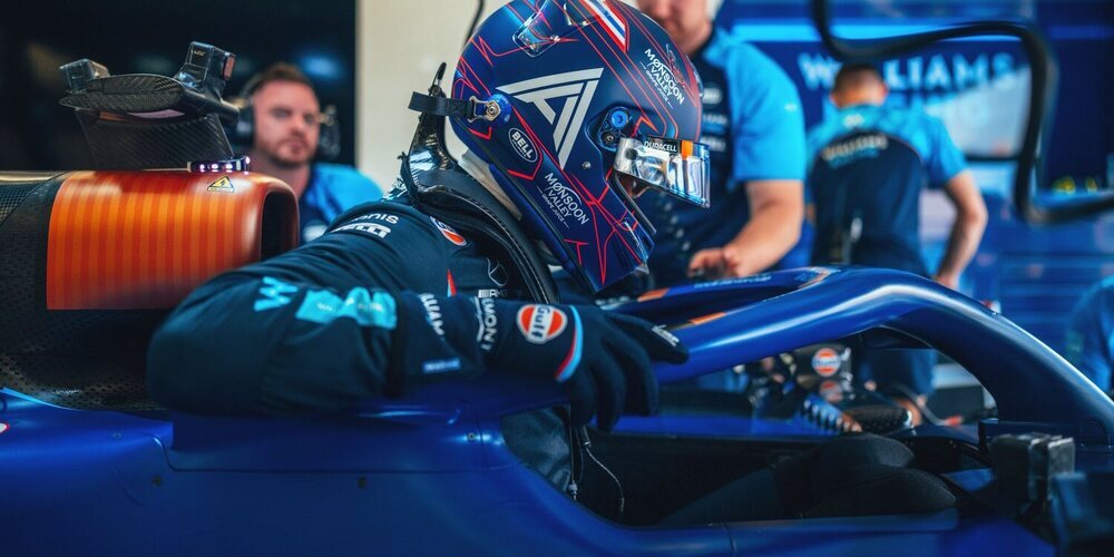 Alex Albon: "Hoy obtuvimos un buen kilometraje, el FW45 va bien"