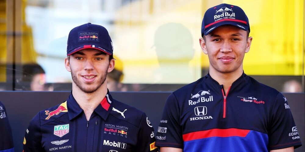 Horner admite un posible error: "Puede que fuera injusto subir a Gasly y Albon tan pronto a Red Bull"