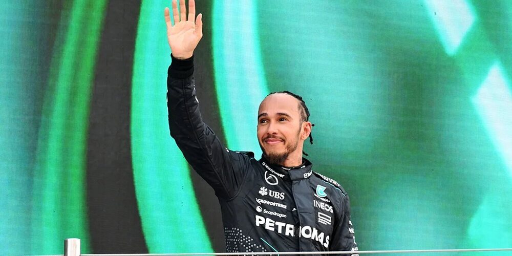 Lewis Hamilton: "Hacía tiempo que no subía al podio, así que estoy muy contento"