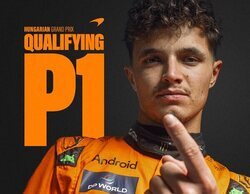 McLaren monopoliza la primera fila en Hungría bajo el liderazgo de Norris; Russell y Pérez se hunden