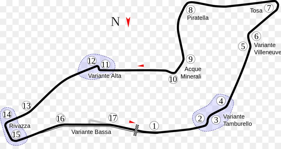 Trazado de Autodromo Enzo e Dino Ferrari