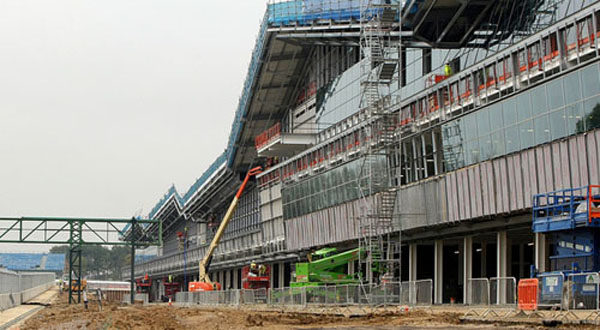 El nuevo 'paddock' de Silverstone estará terminado en mayo