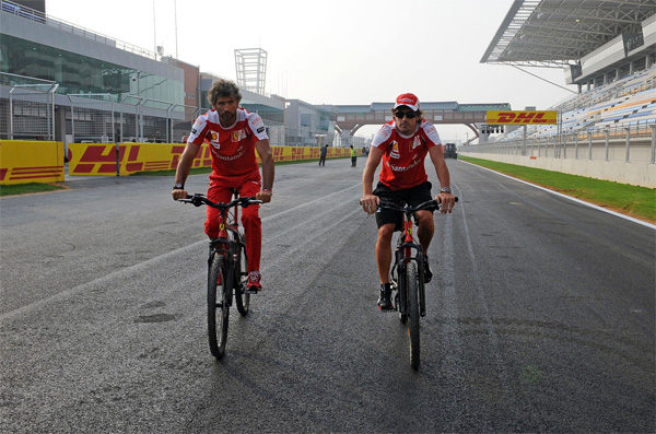 Primera toma de contacto de Alonso con el circuito de Corea