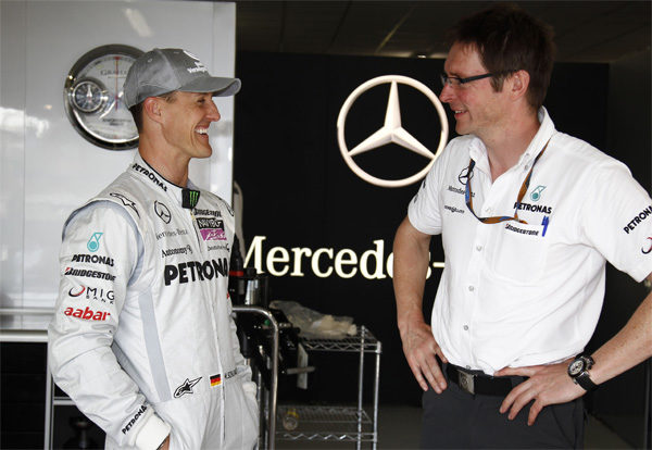Schumacher tendrá un nuevo ingeniero de pista en 2011