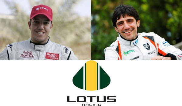 Arabadzhiev y González en el test de jóvenes pilotos con Lotus