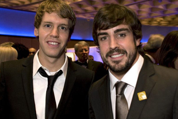 Vettel y Red Bull recibieron sus trofeos en la gala de la FIA