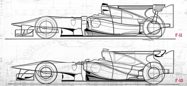 ¿Primeros bocetos del Ferrari F11?