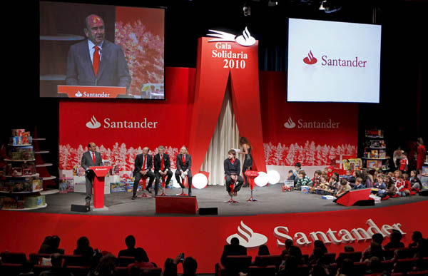 Alonso, protagonista de la gala solidaria del Banco Santander