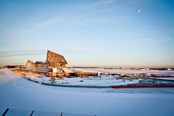 El nuevo edificio de boxes de Silverstone avanza a buen ritmo