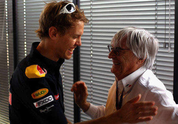 Ecclestone estaría encantado de convertirse en suegro de Vettel