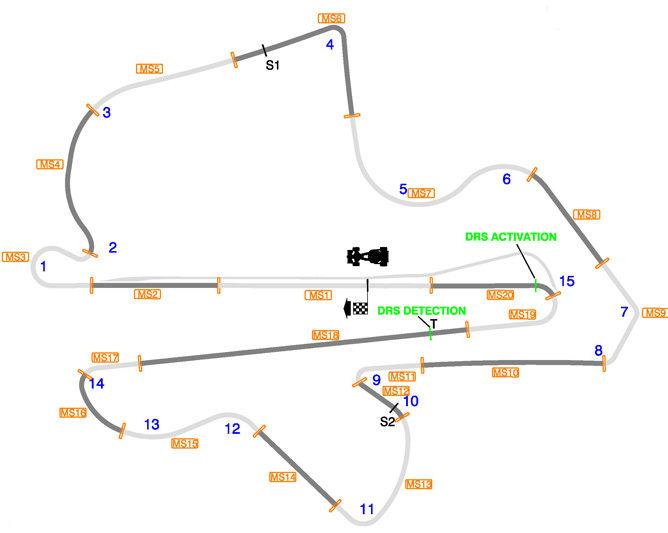 El DRS se utilizará únicamente en la recta principal de Sepang