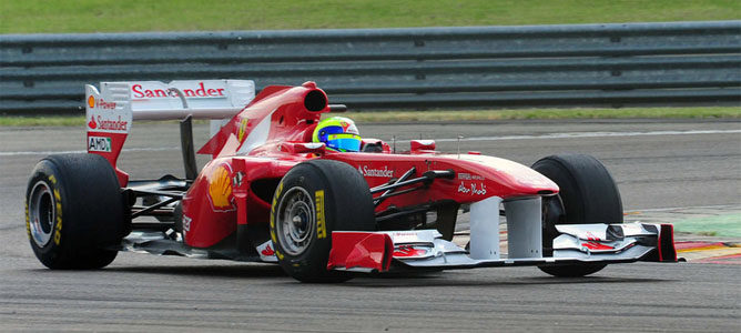 Felipe Massa rueda en Fiorano con el 150º Italia