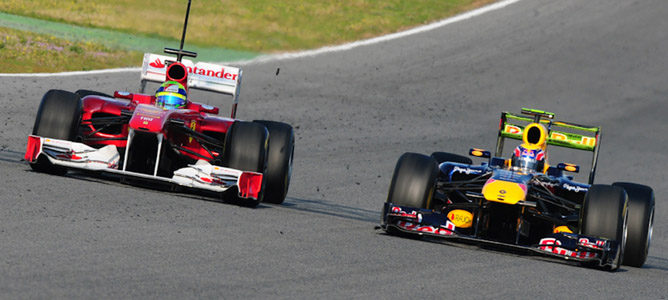 Felipe Massa y Mark Webber en Jerez