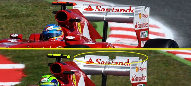 La FIA estudia la legalidad del alerón trasero de Ferrari