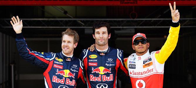 Webber le arrebata la 'pole' a Vettel en el GP de España 2011