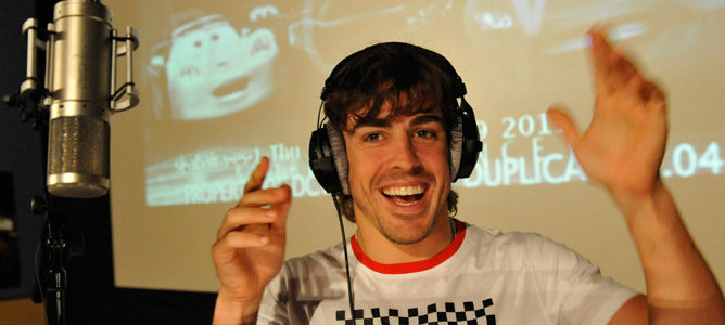 Fernando Alonso también presta su voz para 'Cars 2'