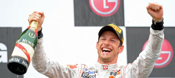 Button: "Ha sido una victoria maravillosa en mi mejor carrera"