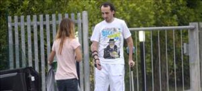 Primeras imágenes de Robert Kubica tras su grave accidente