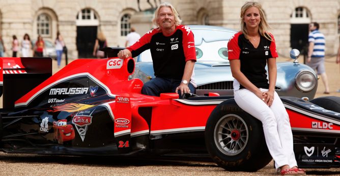 Virgin llevará publicidad de 'Cars 2' en el GP de Gran Bretaña