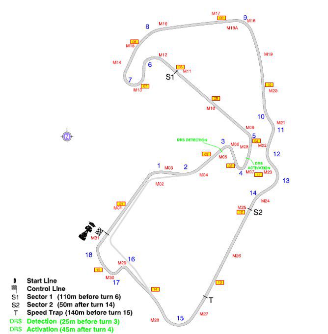 Confirmada la zona de activación del DRS en Silverstone