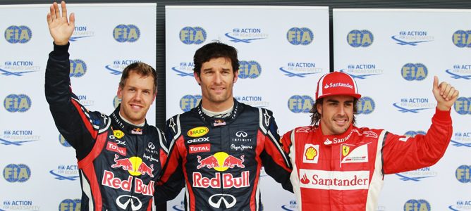 Webber se lleva la 'pole' en Gran Bretaña, con Alonso a sólo una décima