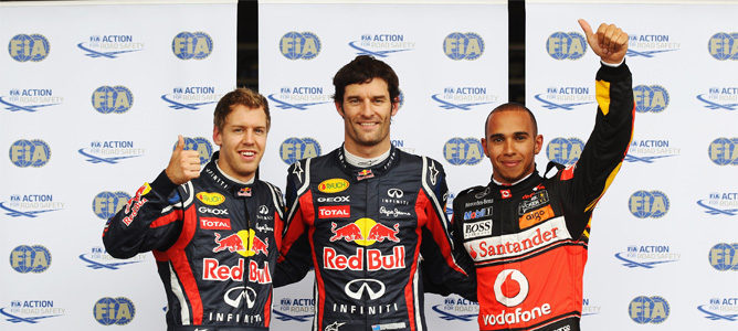 Mark Webber se lleva la pole por delante de Lewis Hamilton en el GP de Alemania