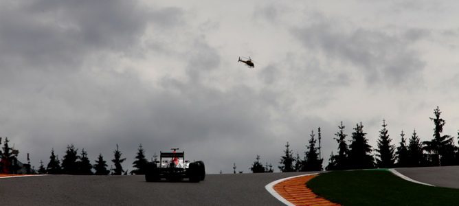 Daniel Ricciardo: "La primera jornada ha transcurrido con el clima típico de Spa"