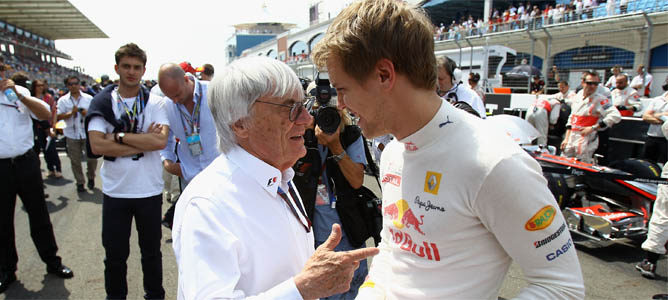 Bernie Ecclestone: "Sebastian Vettel es el mejor piloto de la parrilla en este momento"