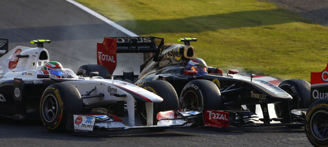 Vitaly Petrov: "Nuestro objetivo era terminar por delante de Force India"