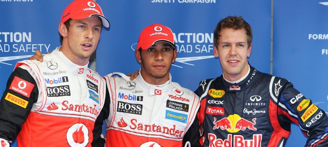 'Pole' para Lewis Hamilton en el GP de Corea 2011, que rompe el monopolio de Red Bull