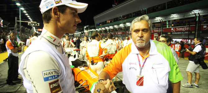 Adrian Sutil hablará con Vijay Mallya para saber si seguirá en Force India en 2012