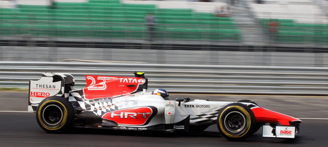 Narain Karthikeyan disfruta de una mañana "muy especial" en el GP de India