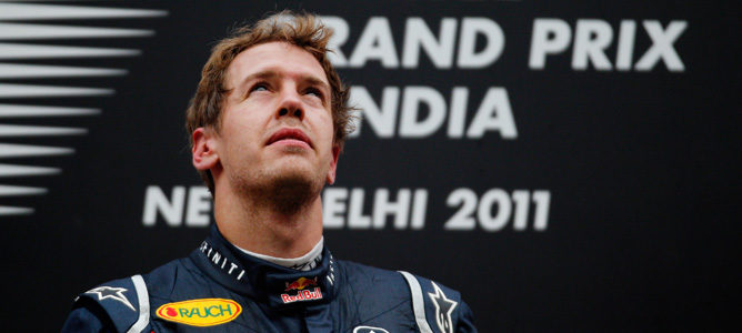Sebastian Vettel: "Estoy muy orgulloso de ser el primer ganador del GP de India"